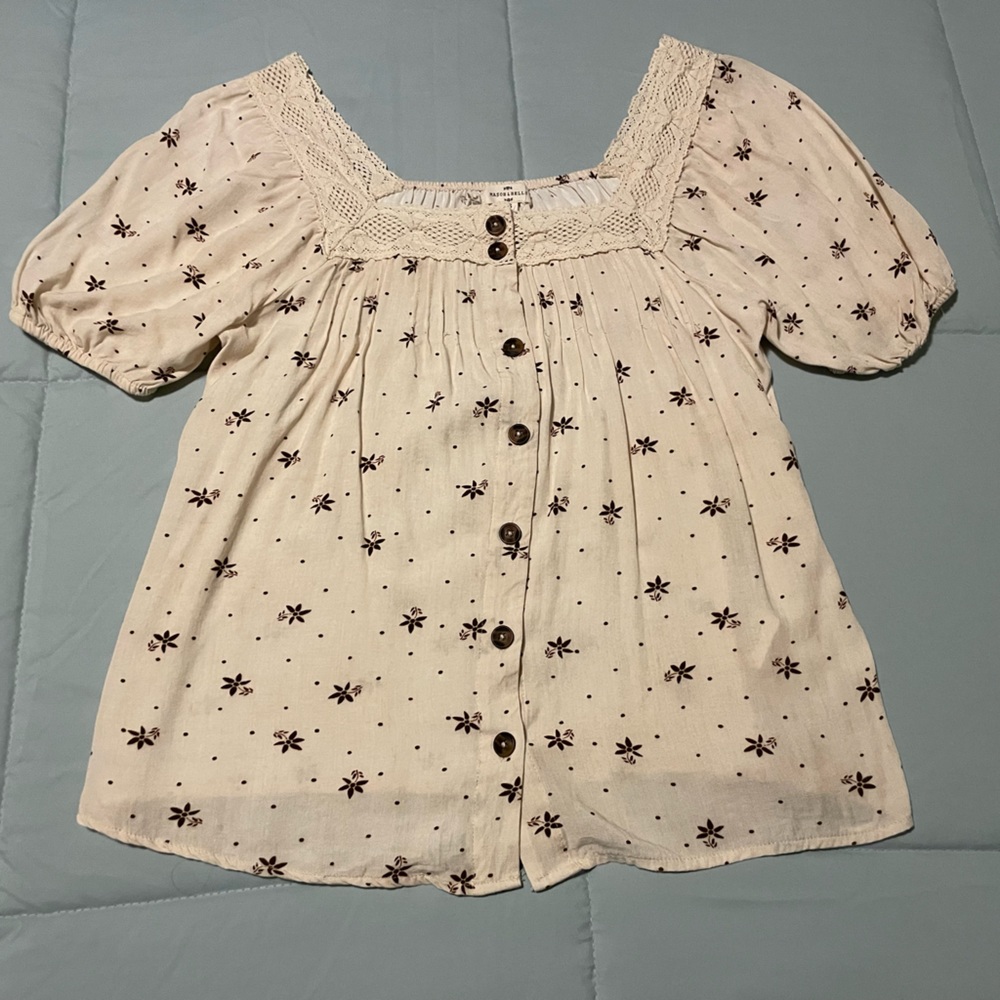 Mason & Belle Beryl Button Down Top Size Xs - image 2